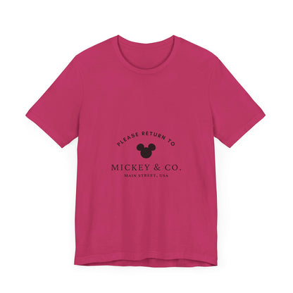 Please Return to Mickey and Co Main Street USA Disney T-Shirt