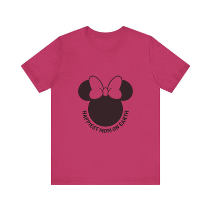 Happiest Mom on Earth Minnie Head T-Shirt