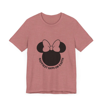 Happiest Mom on Earth Minnie Head T-Shirt