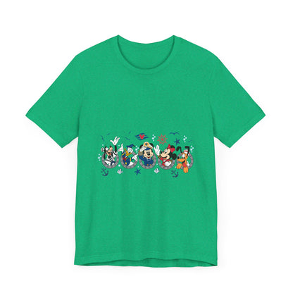 Cruise Line Porthole with Characters T-Shirt