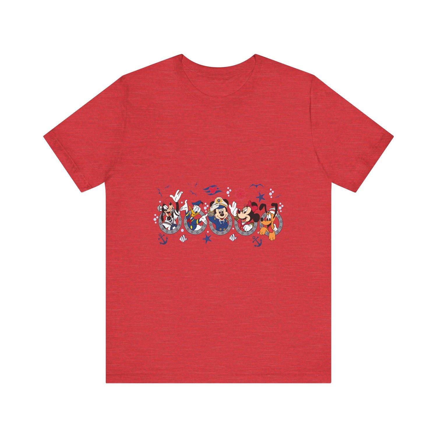 Cruise Line Porthole with Characters T-Shirt