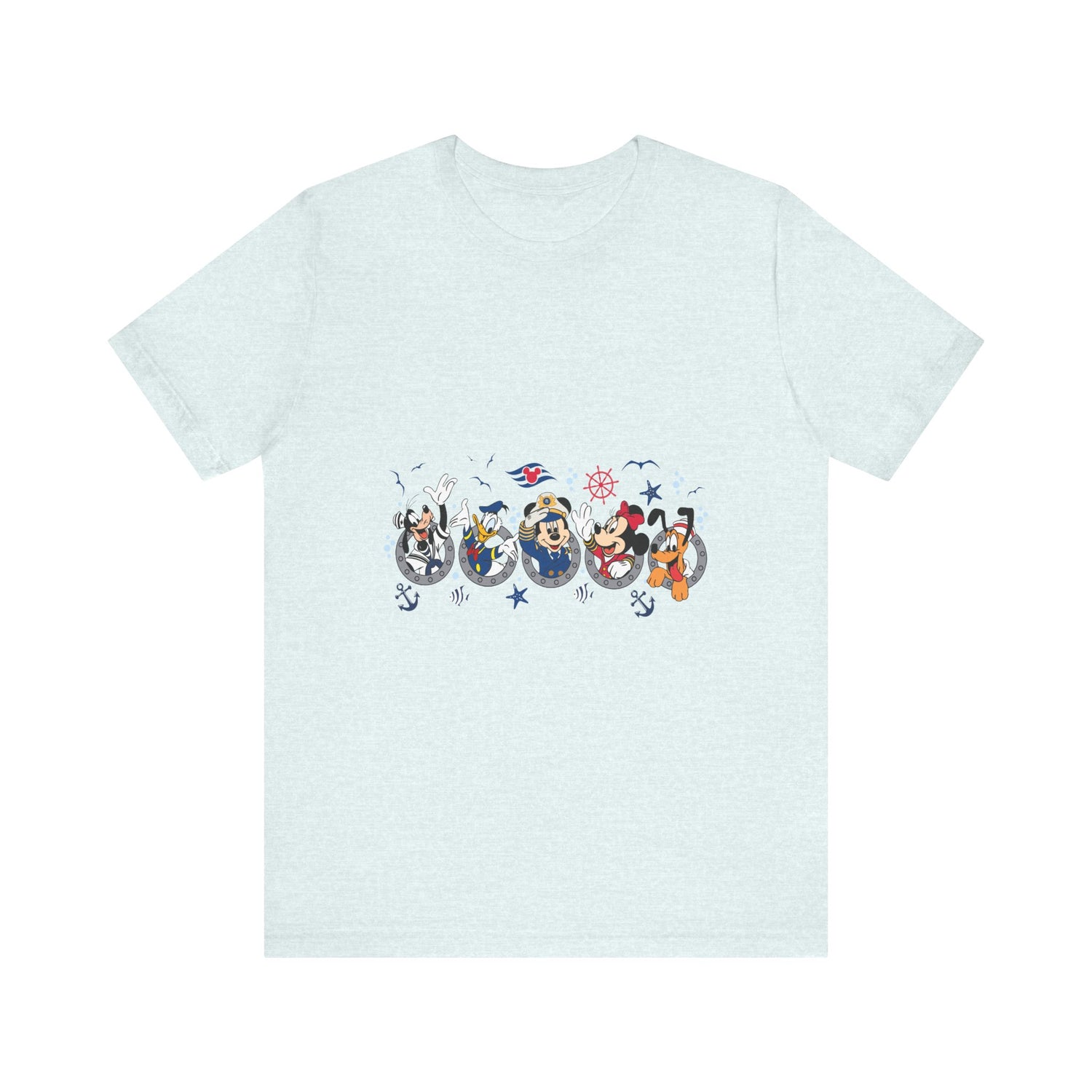 Cruise Line Porthole with Characters T-Shirt