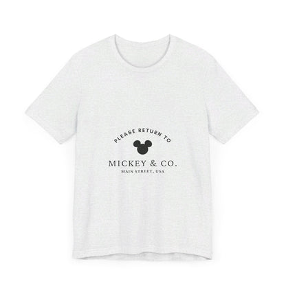 Please Return to Mickey and Co Main Street USA Disney T-Shirt