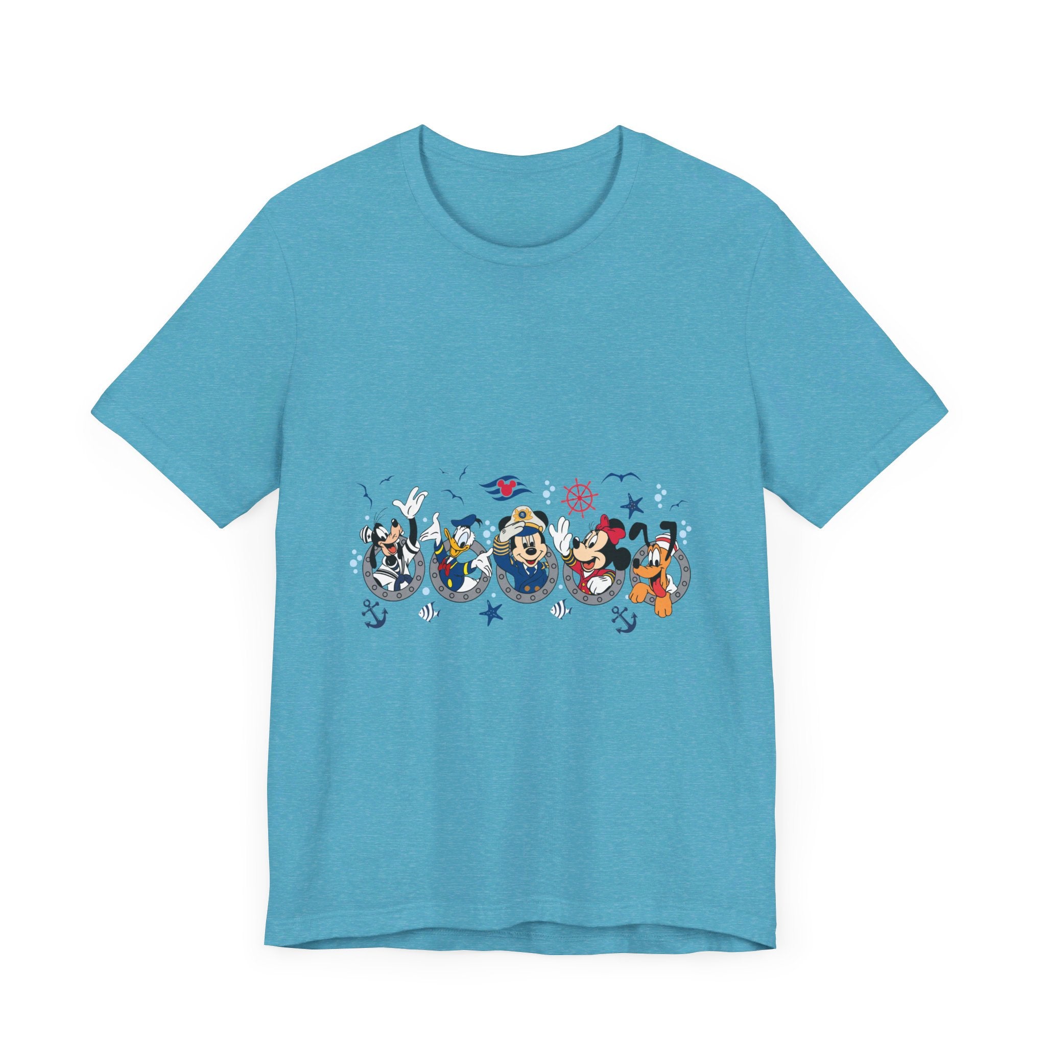 Cruise Line Porthole with Characters T-Shirt