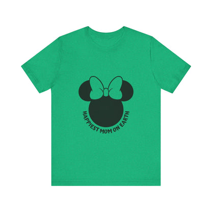 Happiest Mom on Earth Minnie Head T-Shirt