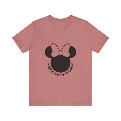 Happiest Mom on Earth Minnie Head T-Shirt