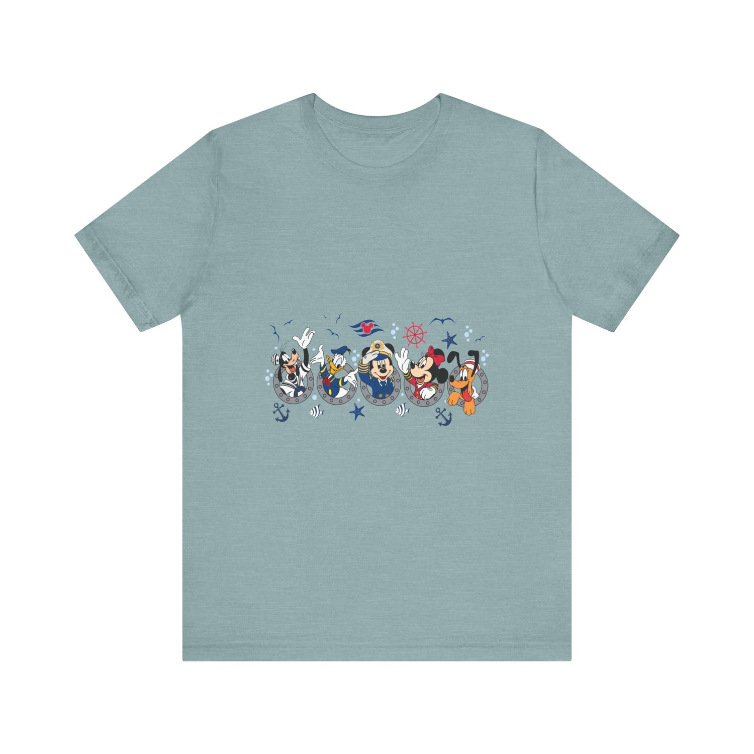 Cruise Line Porthole with Characters T-Shirt