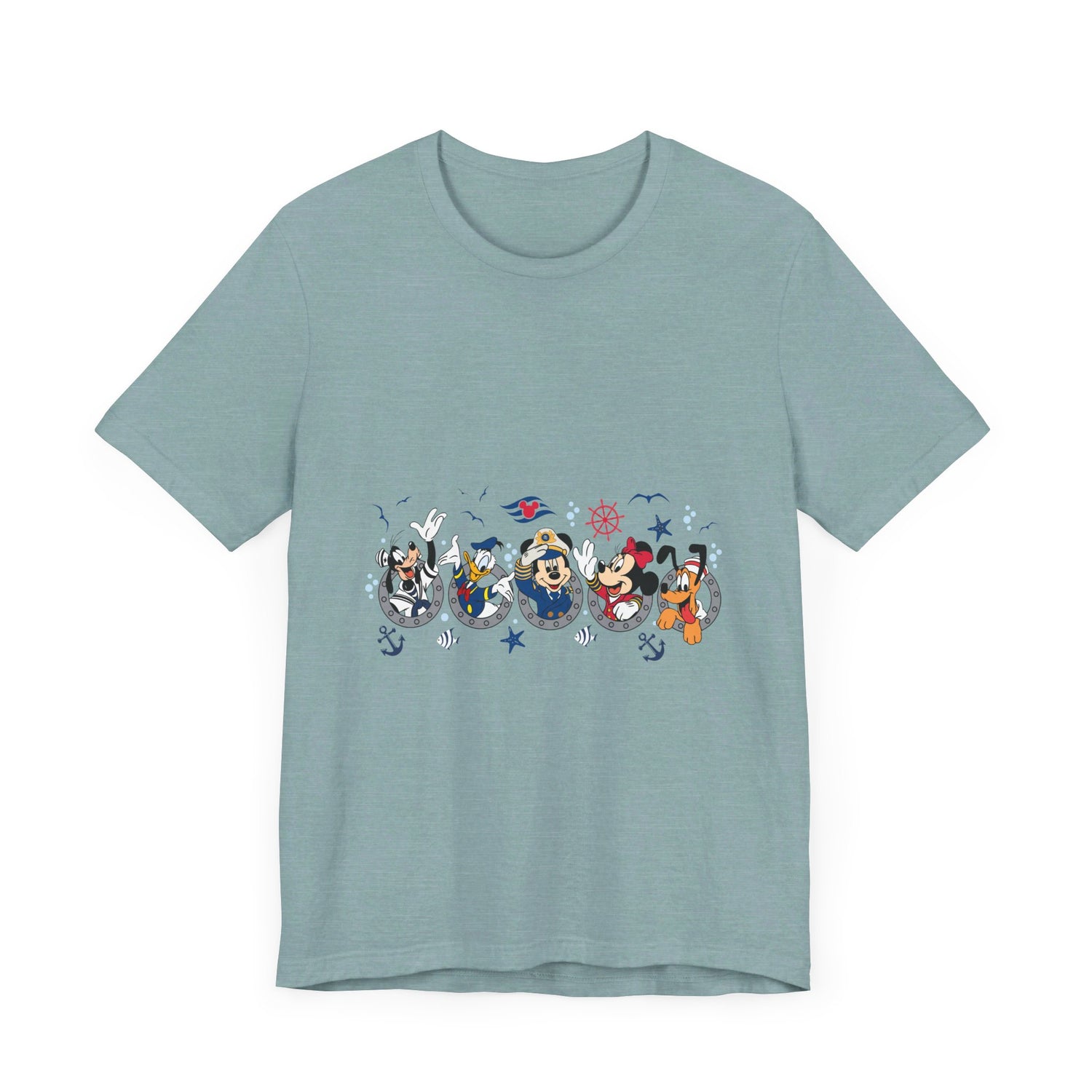 Cruise Line Porthole with Characters T-Shirt