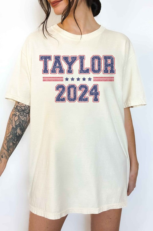 TAYLOR FOR PRESIDENT 2024 OVERSIZED TEE