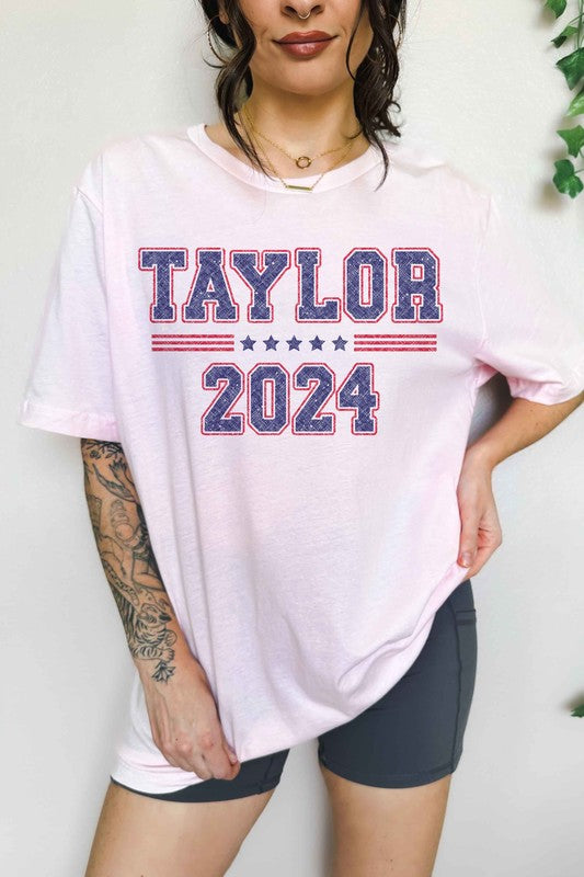 TAYLOR FOR PRESIDENT 2024 OVERSIZED TEE