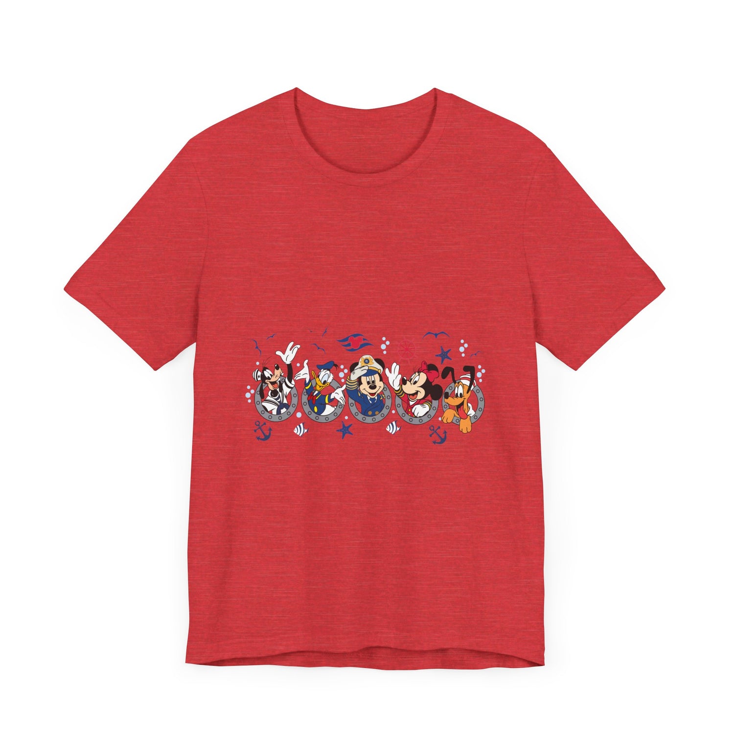 Cruise Line Porthole with Characters T-Shirt