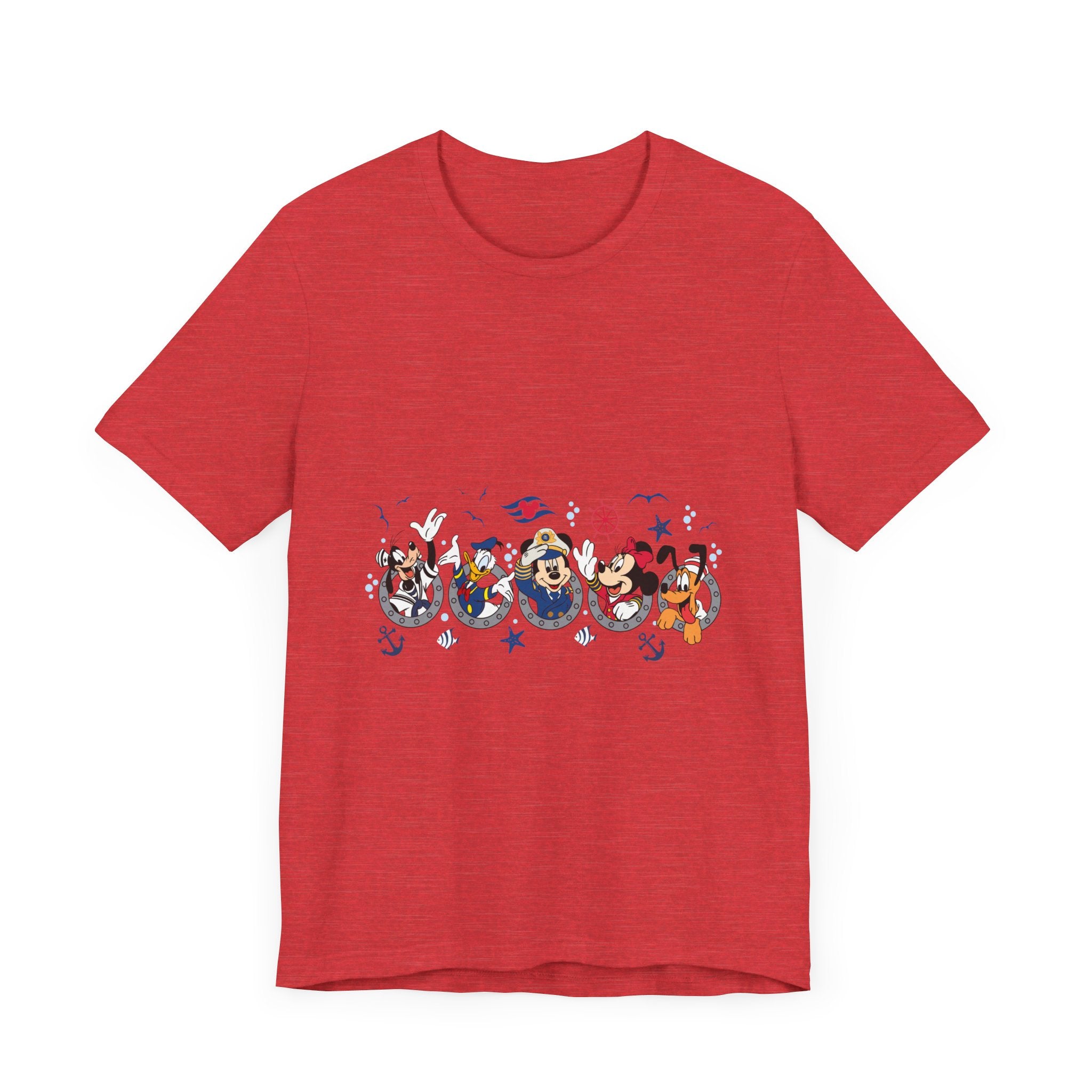 Cruise Line Porthole with Characters T-Shirt