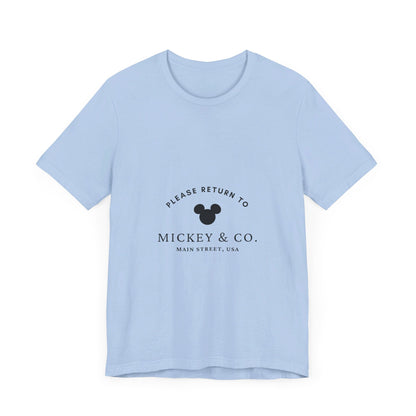 Please Return to Mickey and Co Main Street USA Disney T-Shirt