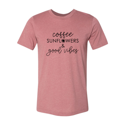 Good Vibes Shirt | Sunflowers Vibes Shirt | Enchanted Threads