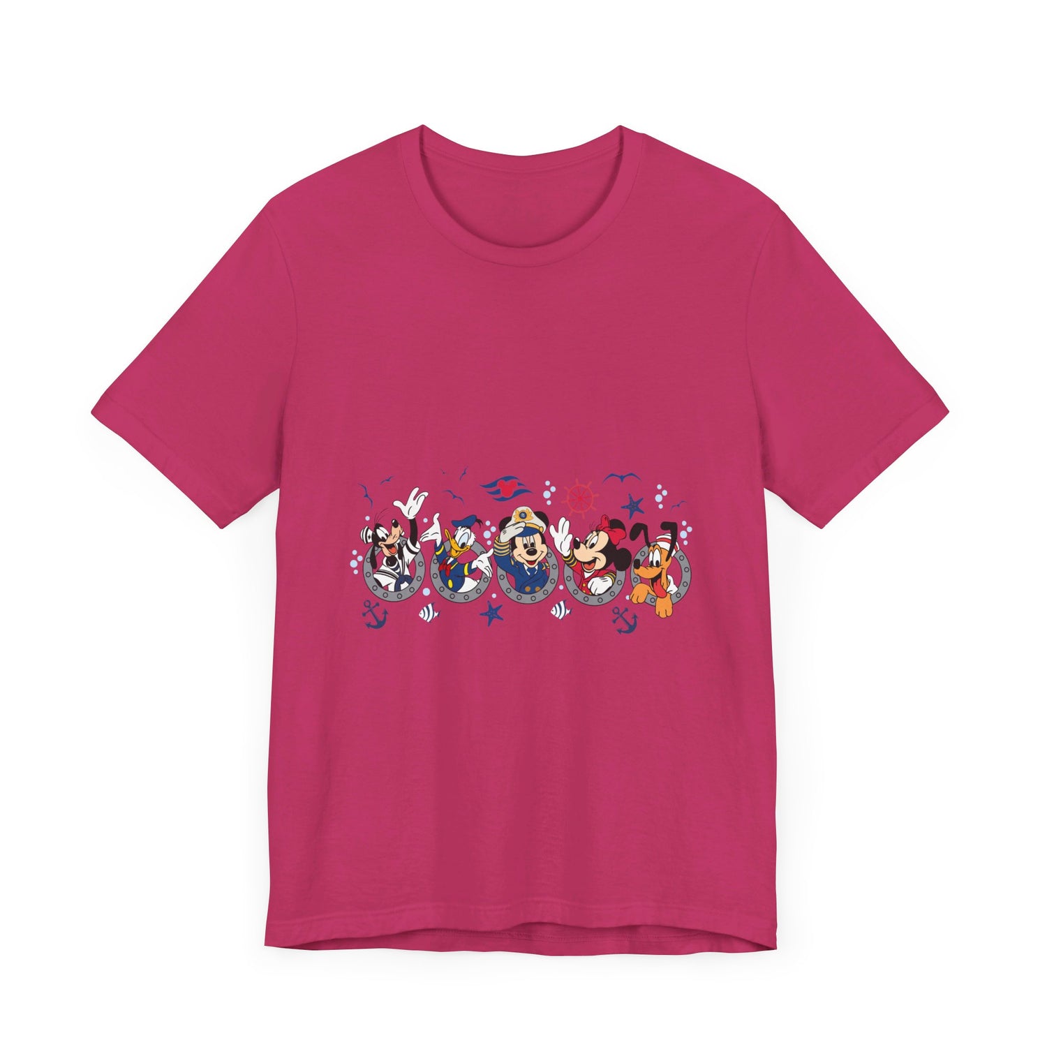 Cruise Line Porthole with Characters T-Shirt