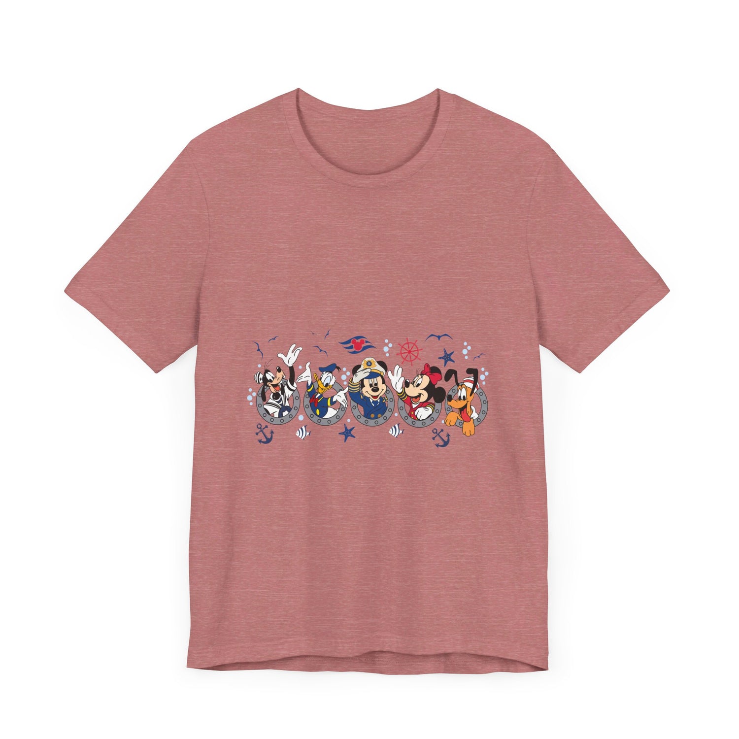 Cruise Line Porthole with Characters T-Shirt