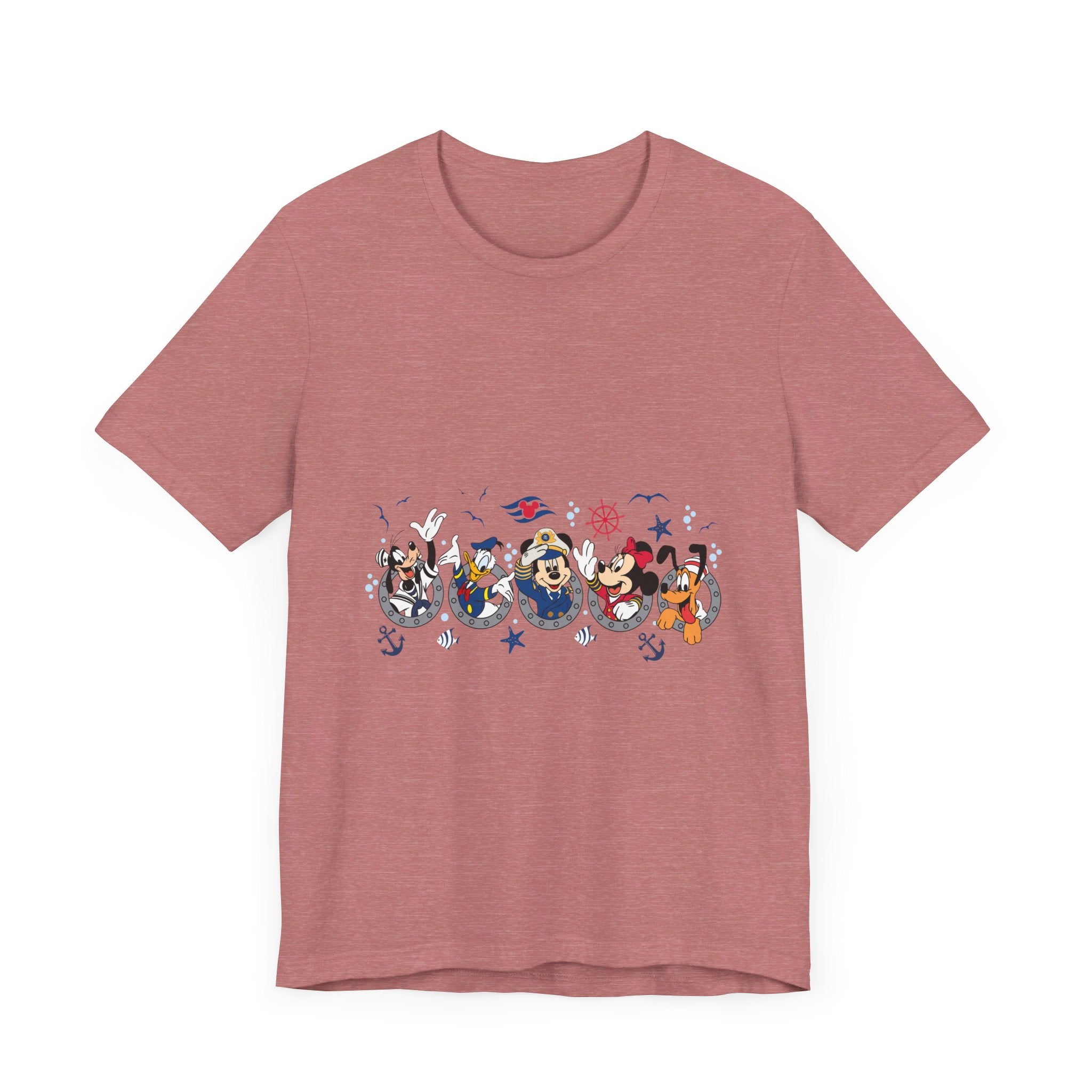 Cruise Line Porthole with Characters T-Shirt