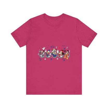 Cruise Line Porthole with Characters T-Shirt