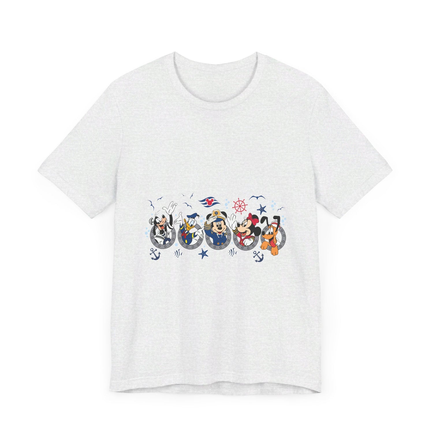 Cruise Line Porthole with Characters T-Shirt