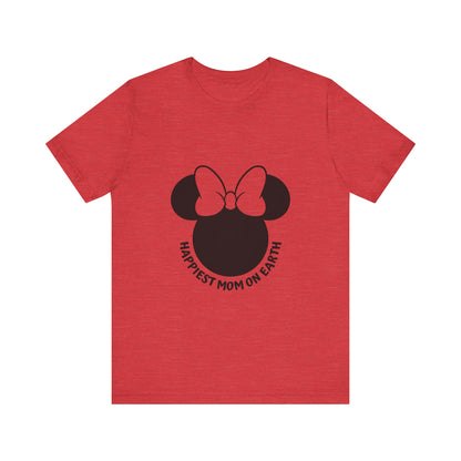 Happiest Mom on Earth Minnie Head T-Shirt