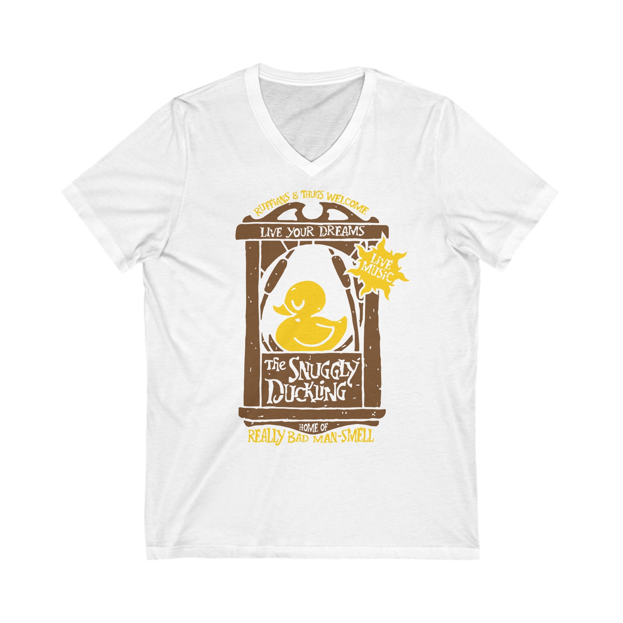 Unisex Jersey Short Sleeve V-Neck Tee