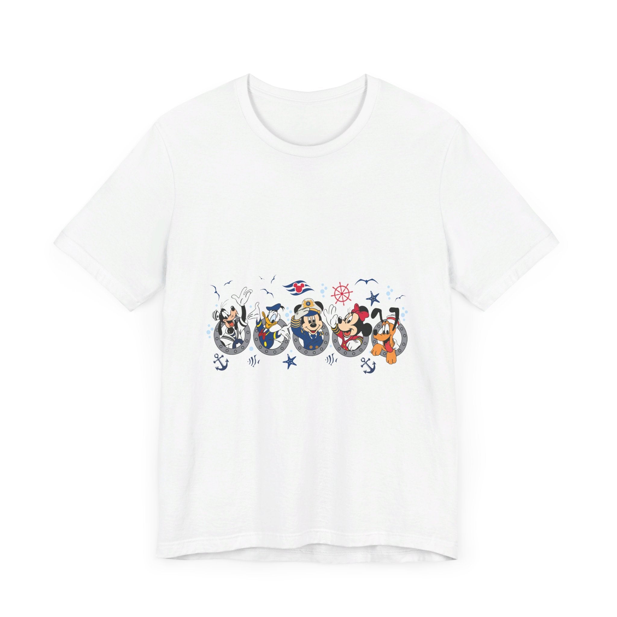 Cruise Line Porthole with Characters T-Shirt