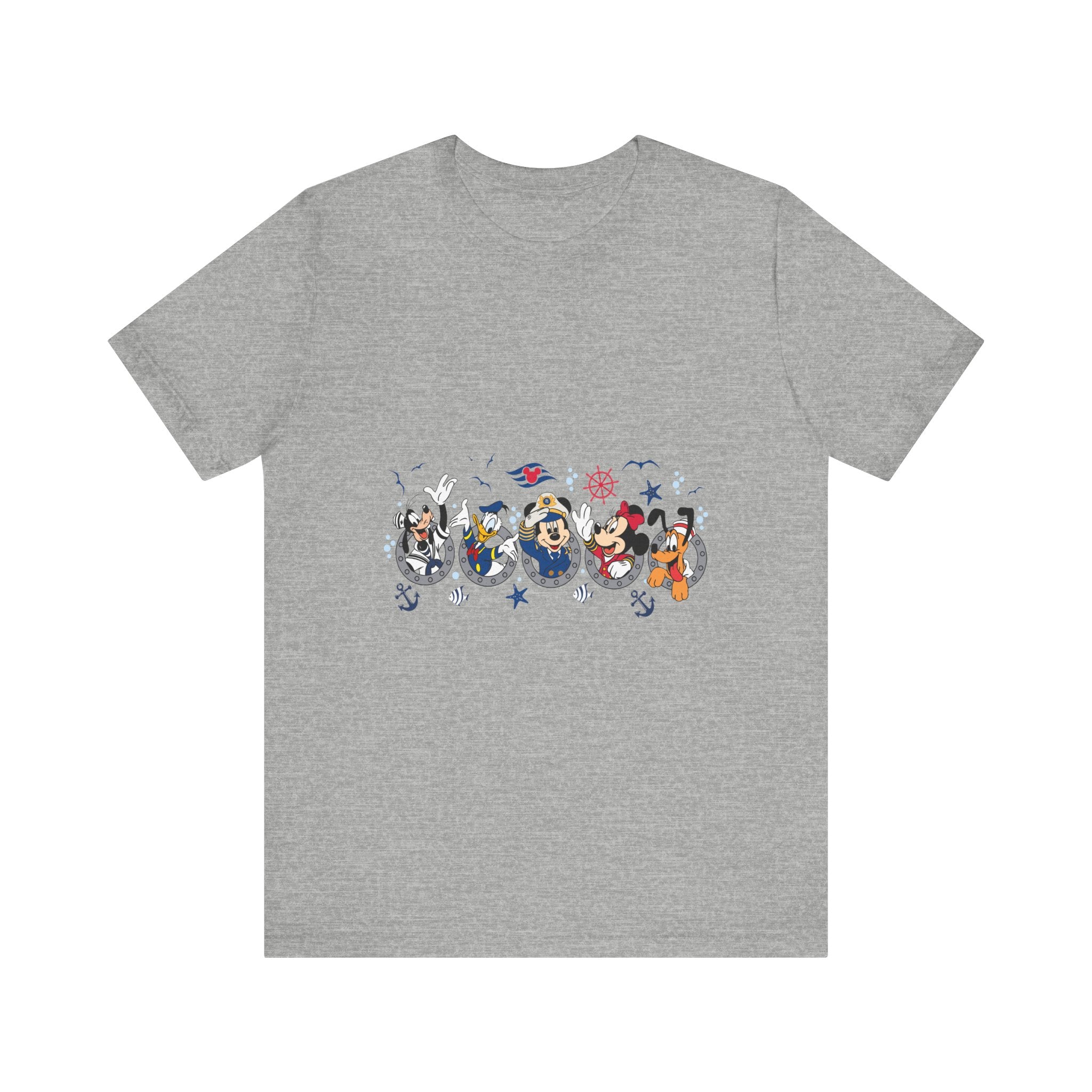 Cruise Line Porthole with Characters T-Shirt