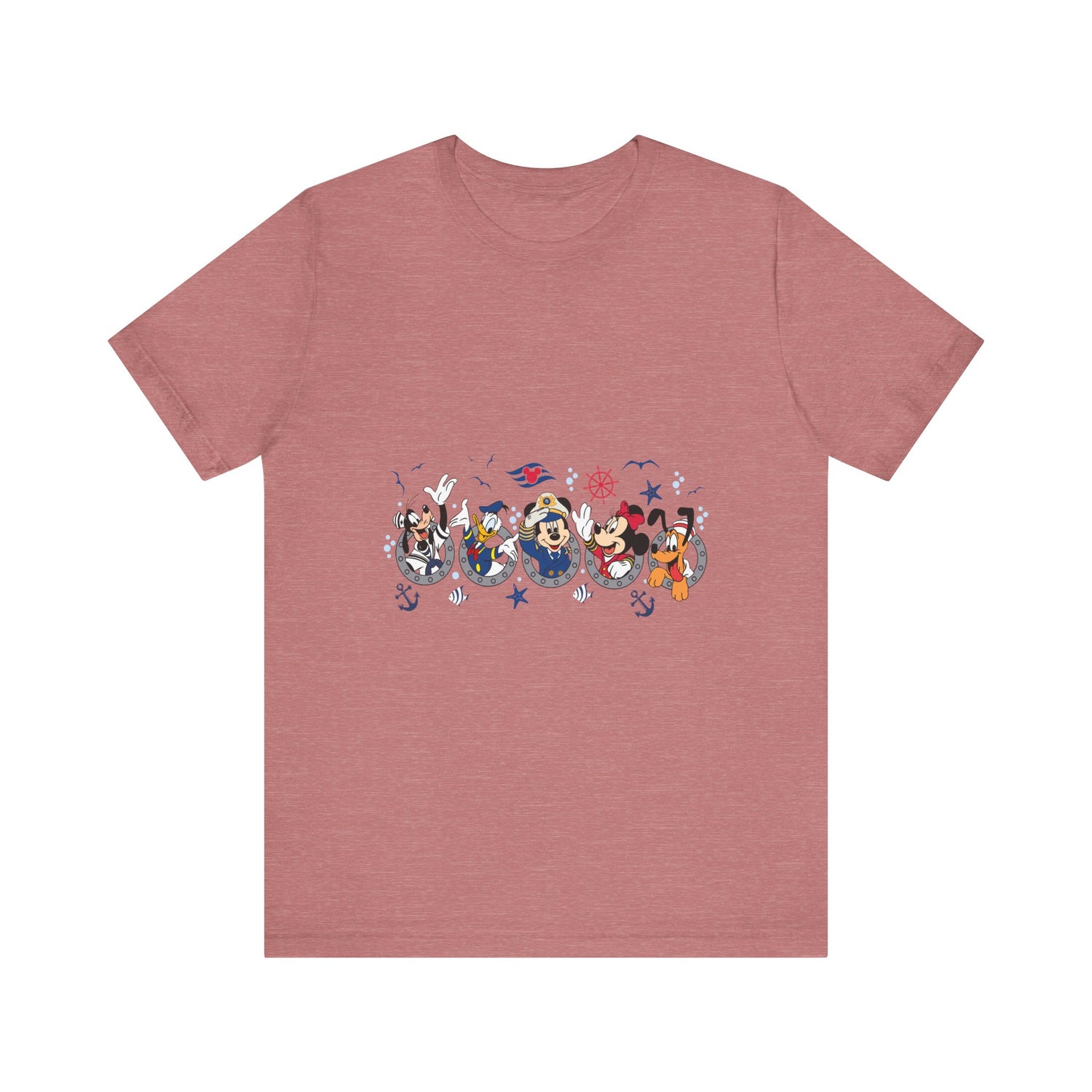 Cruise Line Porthole with Characters T-Shirt