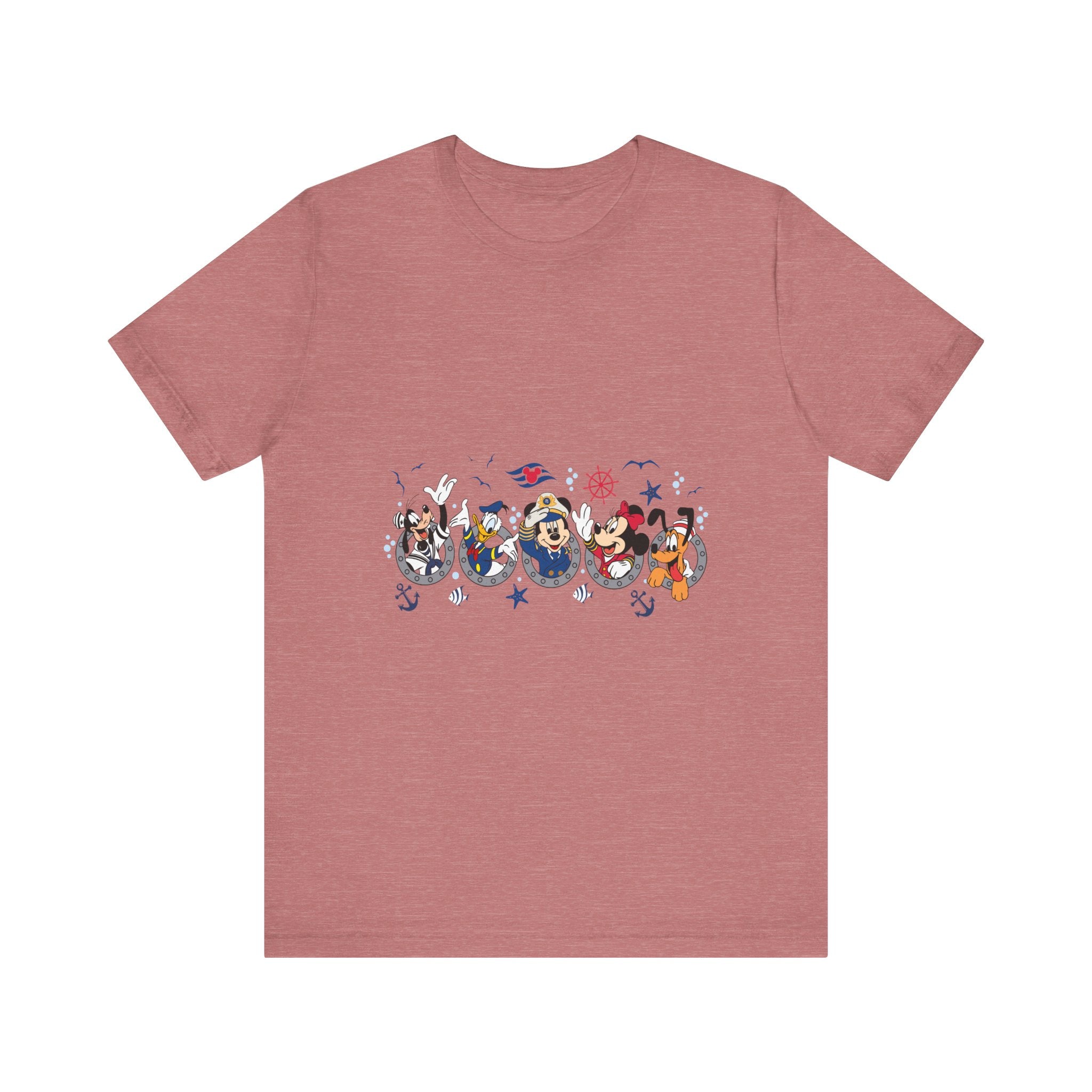 Cruise Line Porthole with Characters T-Shirt