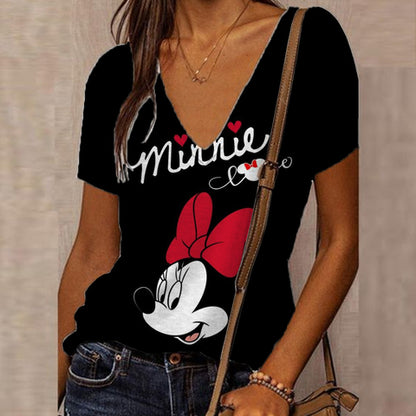Mickey Mouse Print T-shirt