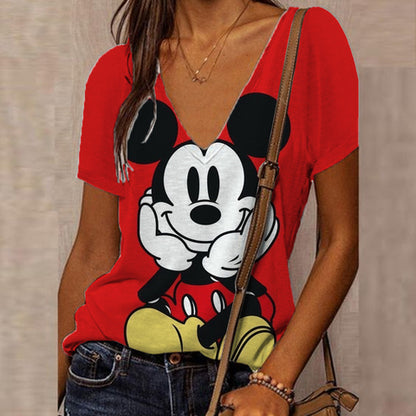 Mickey Mouse Print T-shirt