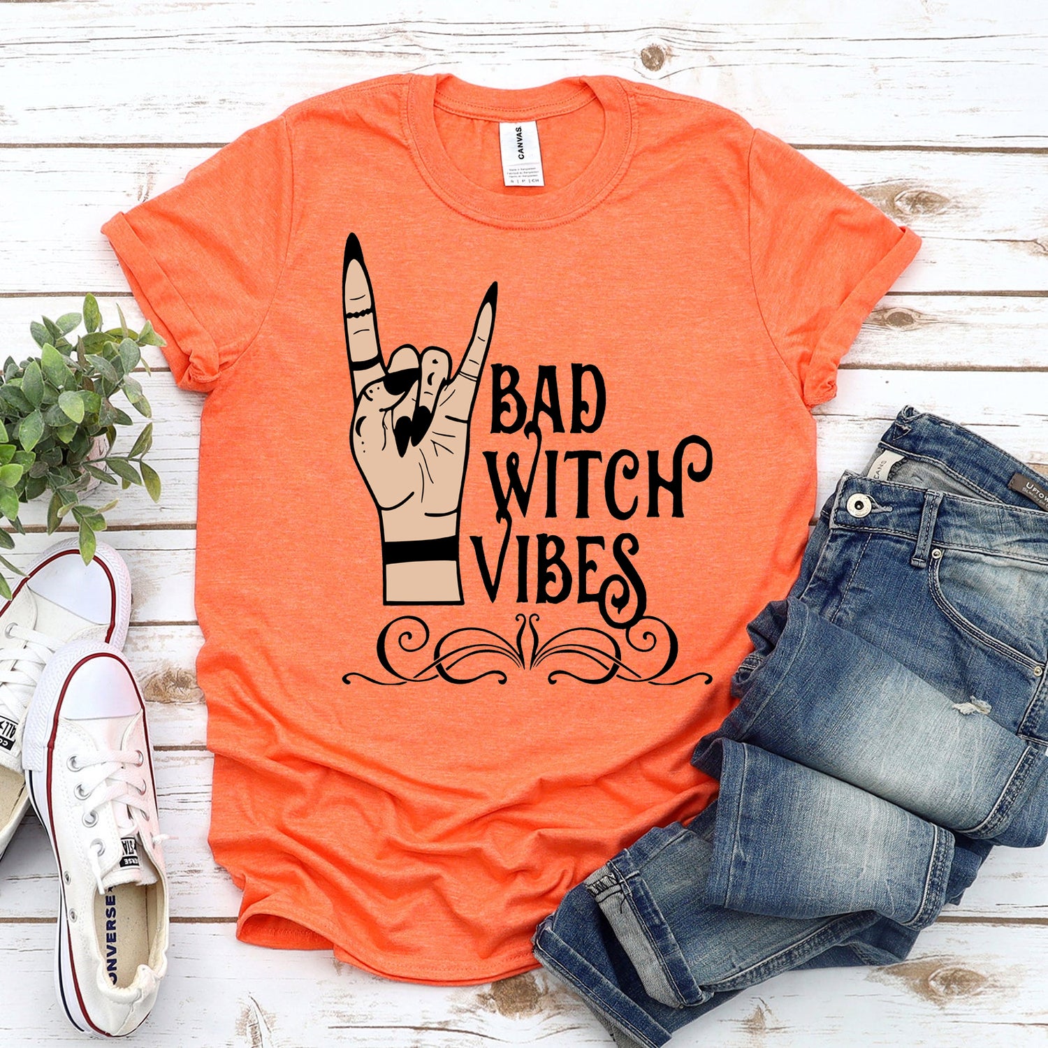 Bad Witch Vibes Shirt | Halloween T Shirt | Enchanted Threads